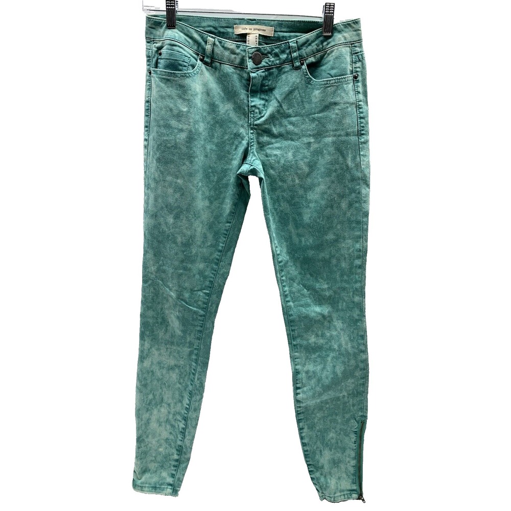 Life In Progress Green‎ Tie Dye Jeans Size 26